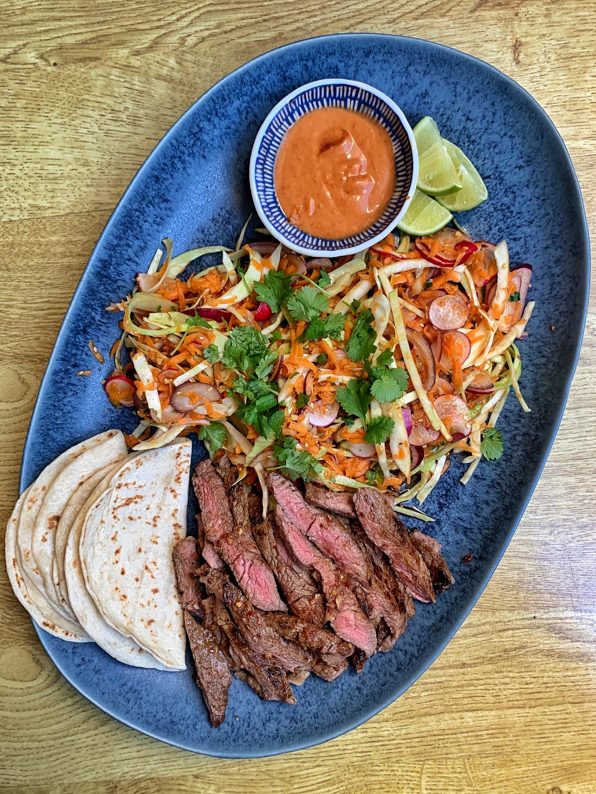 Korean Steak Tacos With Kimchee&nbsp;Slaw