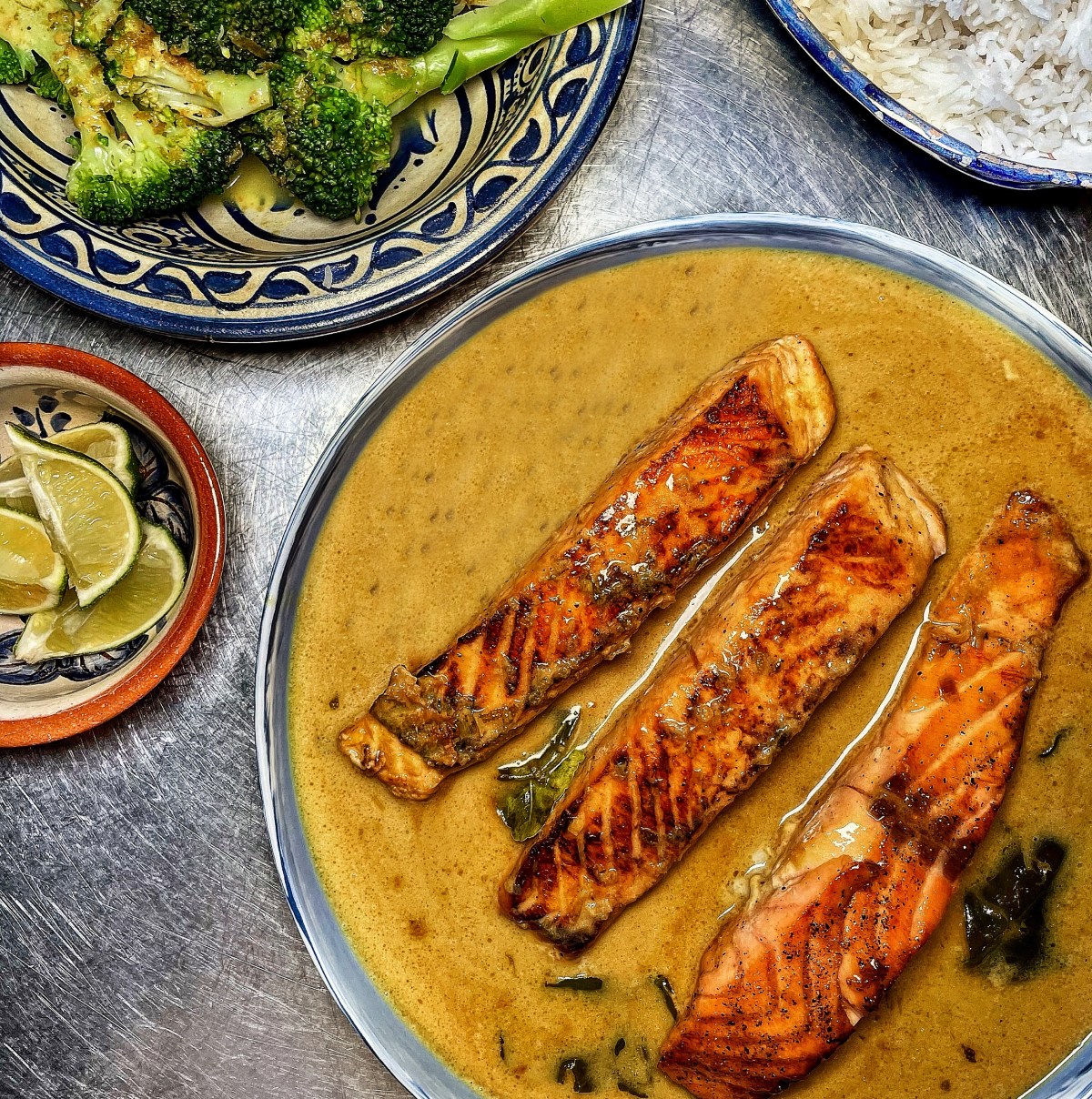 Sugar Seared Salmon With Coconut Lime&nbsp;Sauce