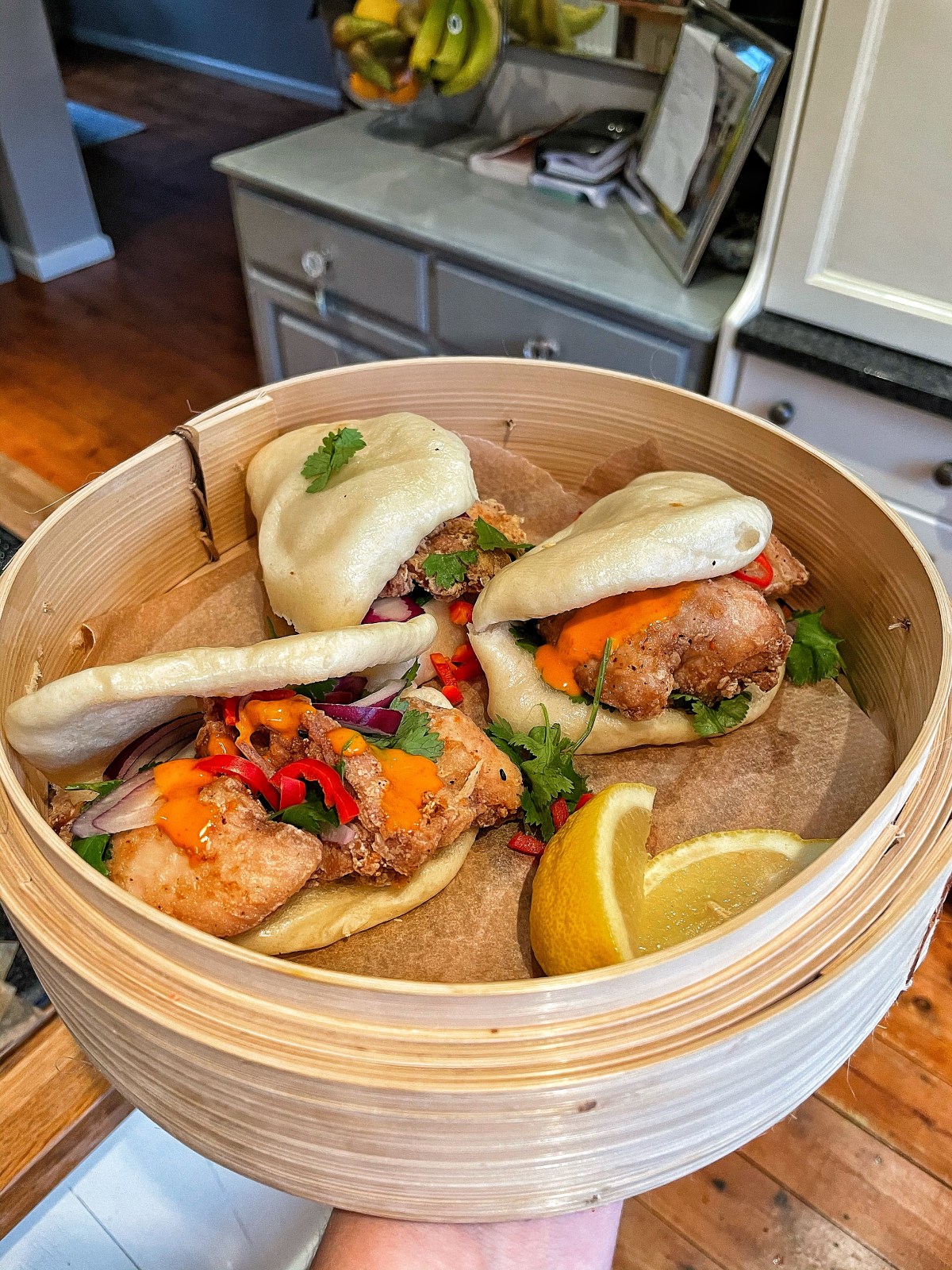 Soy, Ginger & Garlic Chicken Karaage Bao&nbsp;Buns