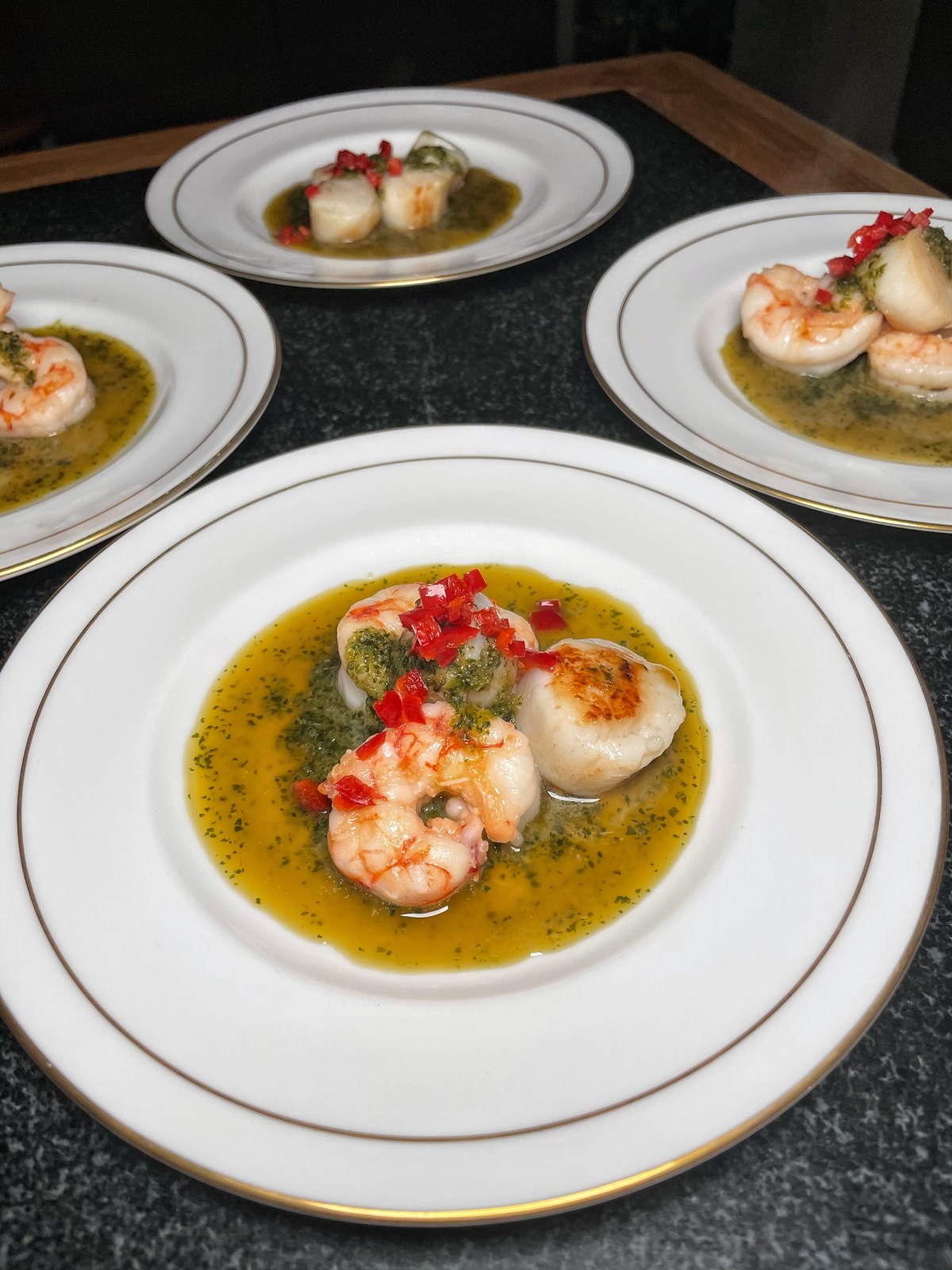 Seared Scallops, King Prawns & a Vietnamese&nbsp;Dressing